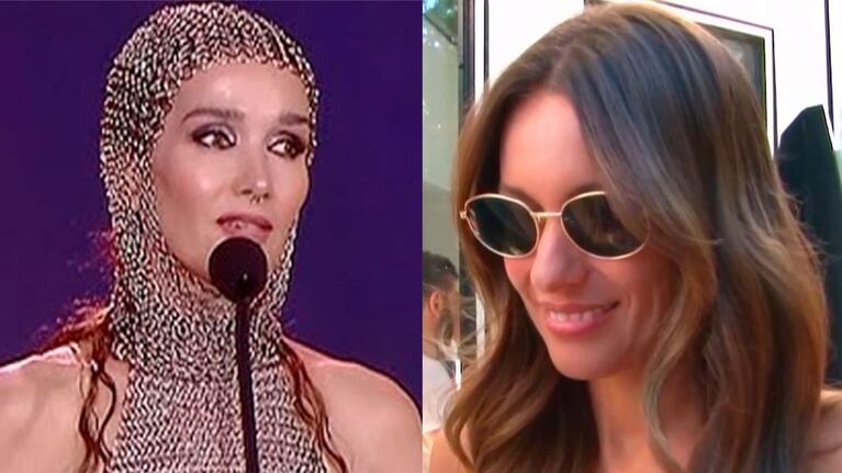 Pampita explicó por qué miró su celular cuando Natalia Oreiro recibió su premio en el Martín Fierro de la Moda