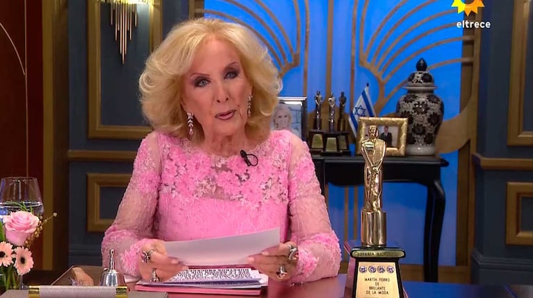 Mirtha Legrand explicó por qué no fue a los Martín Fierro de Moda, pese a que ganó el diamantes