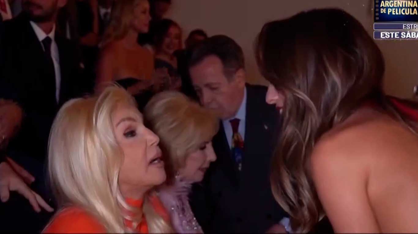 El video del tenso reencuentro de Susana Giménez y Pampita tras la entrevista
