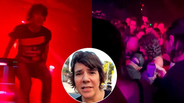 Maxi Trusso se tiró desde el escenario, nadie lo agarró y tuvo que ser atendido por los médicos