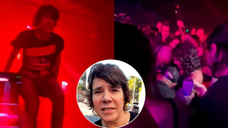 Maxi Trusso se tiró desde el escenario, nadie lo agarró y tuvo que ser atendido por los médicos