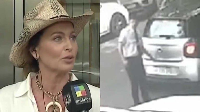 Video: Karina Mazzocco sufrió un intento de robo en la puerta del canal América