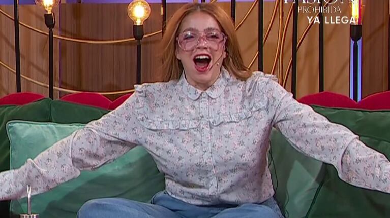 La emoción de Juariu al revelar en vivo el sexo del bebé que espera