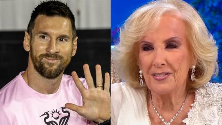 Leo Messi y Mirtha Legrand