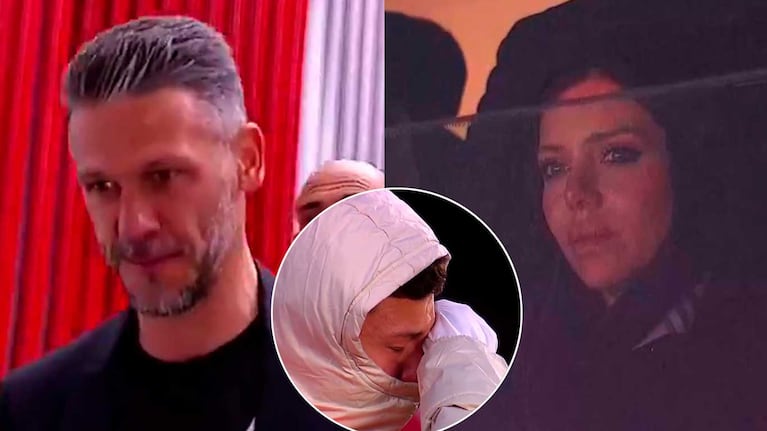 Las lágrimas de Evangelina Anderson y Bastian en el último día de Martín Demichelis en River Plate