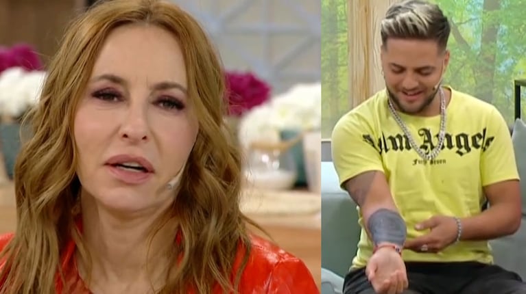 El sincericidio de Analía Franchín al ver en vivo el tatuaje que Damián Moya se hizo en honor a Gran Hermano