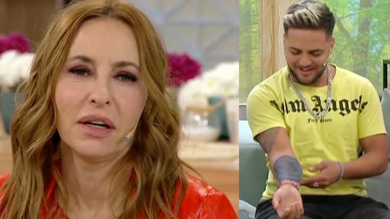 El sincericidio de Analía Franchín al ver en vivo el tatuaje que Damián Moya se hizo en honor a Gran Hermano