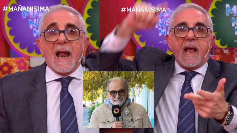 Ricardo Canaletti arremetió contra un entrevistado en pleno móvil de Mañanísima: “Sos un juntapulgas, alimaña”