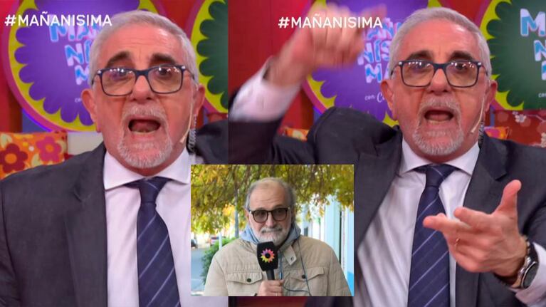 Ricardo Canaletti arremetió contra un piquetero en pleno móvil de Mañanísima: “Sos un juntapulgas, alimaña”