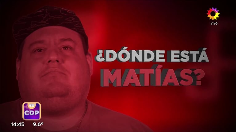 Preocupación en Cuestión de Peso por el faltazo de Matías al programa: “Nadie sabe absolutamente nada de él”