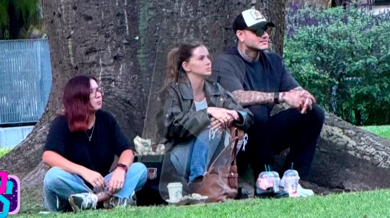 Así fue la tarde de plaza de Mauro Icardi con la China Suárez y su hijo menor
