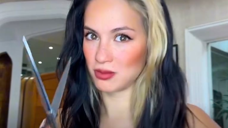 El “extremo” cambio de look de Flor Vigna: pelo cortísimo, lacio y bicolor