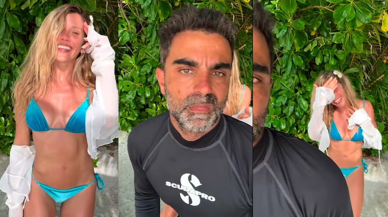 Peluca Brusca interrumpió un video de Laurita Fernández en medio de sus vacaciones: el divertido momento