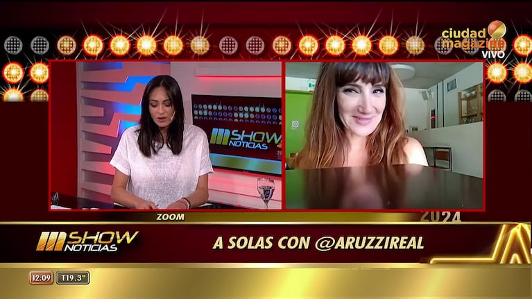 Jorgelina Aruzzi estaba dando una nota y se colaron Benjamín Vicuña y Peto Menahem: el divertido momento