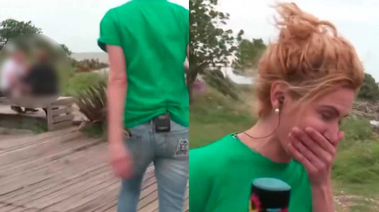 Una cronista de TN agarró in fraganti a dos amantes que estaban “de trampa” y la echaron en vivo: el video