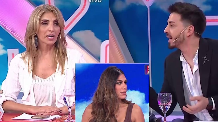 Después del cruce con Flor de la Ve, Pampito discutió con Karina Iavícoli en vivo: mirá qué pasó