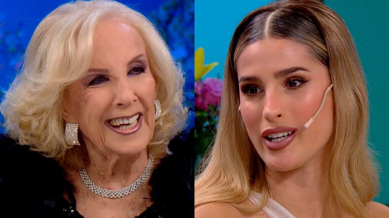 Julieta Poggio fue por primera vez al programa de Mirtha Legrand y la sorprendió con su sinceridad sin filtro