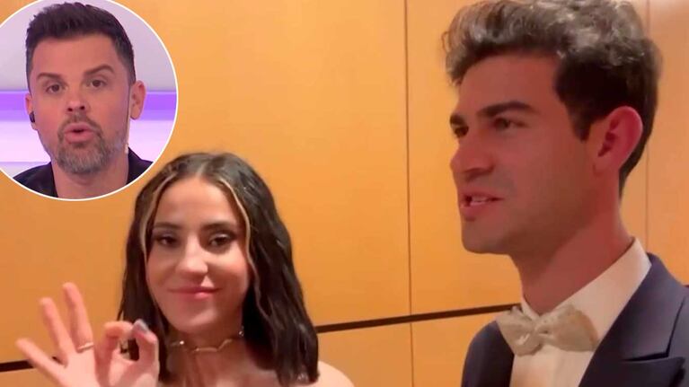 Sorprenden a Lucía y Nicolás de Gran Hermano in fraganti en un baño en los Martín Fierro: el video