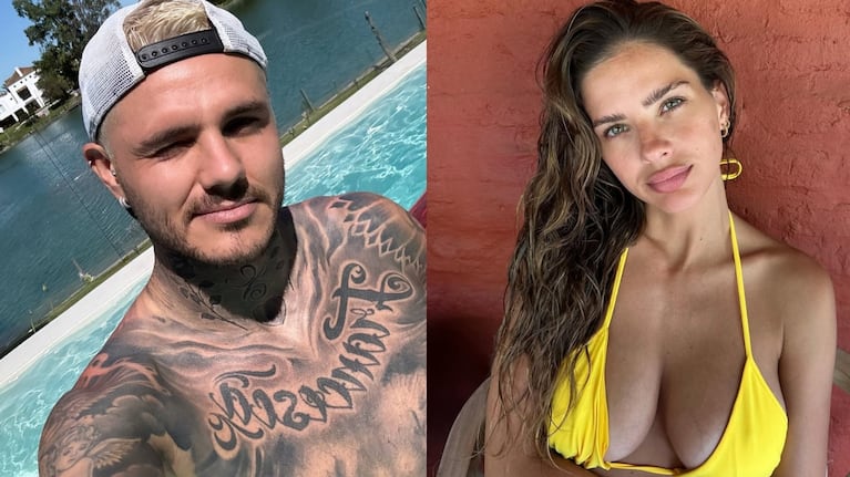 Se filtró la primera foto de China Suárez y Mauro Icardi juntos en la pileta