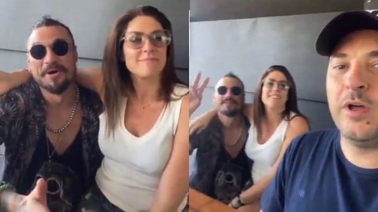 Diego Brancatelli captó a Daniel Osvaldo y Daniela Ballester súper apasionados: “Somos como Milei y Fátima”