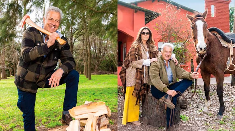 La nueva vida de Ivo Cutzarida: en pareja, como leñador y criador de caballos