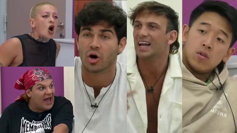 Feroz pelea, con tremendos exabruptos, de Furia y Emma Vich contra Los Bros en Gran Hermano