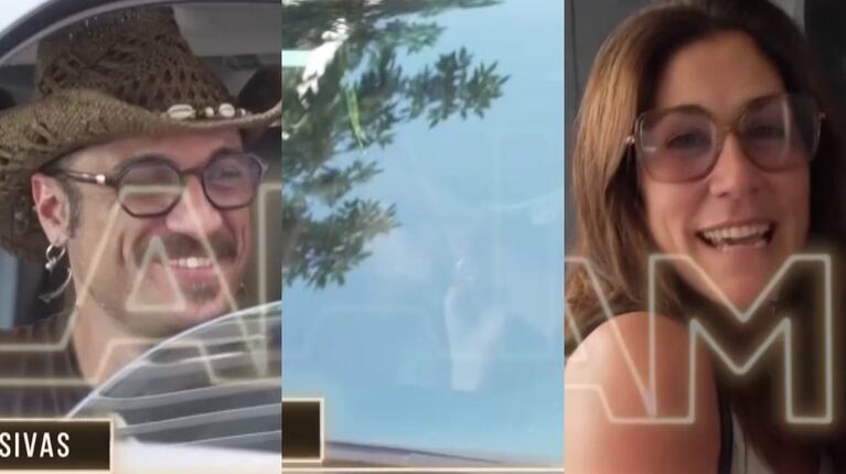 El apasionado beso de Daniel Osvaldo y Daniela Ballester: risas cómplices, buena onda y mucho amor