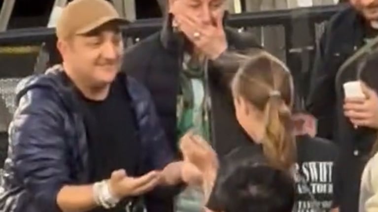 El video: Diego Topa fue a ver a Taylor Swift y protagonizó un inesperado blooper con una fan de la cantante