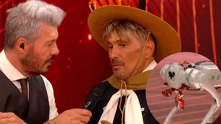 El Tirri sorprendió a Marcelo Tinelli con su fabulosa mascota tecnológica: “Es como un caniche robot”