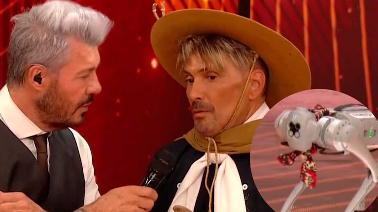 El Tirri sorprendió a Marcelo Tinelli con su fabulosa mascota tecnológica: “Es como un caniche robot”