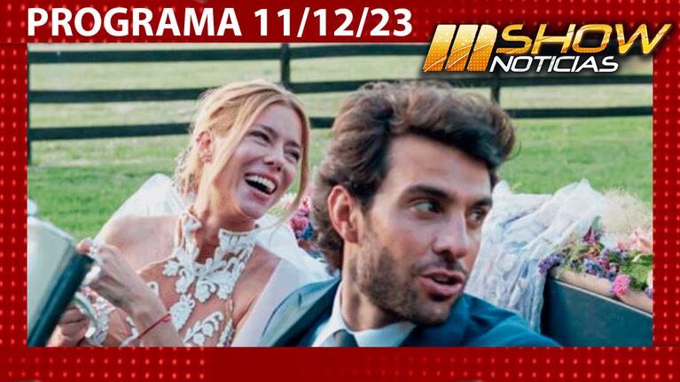 MSHOW - Programa del 11/12/23 - NICOLE CONFIRMÓ SU EMBARAZO EN SU BODA JUNTO A MANUEL URCERA