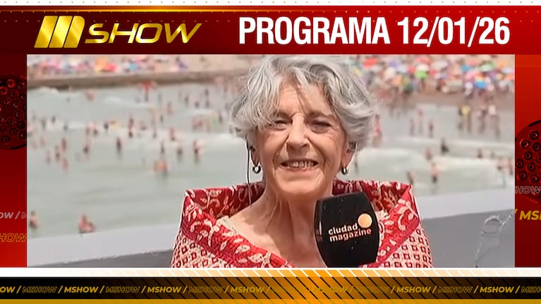 MSHOW - Programa del 12/01/26 CRISTINA BANEGAS LLEGA A MAR DEL PLATA CON “MOLLY BLOOM”