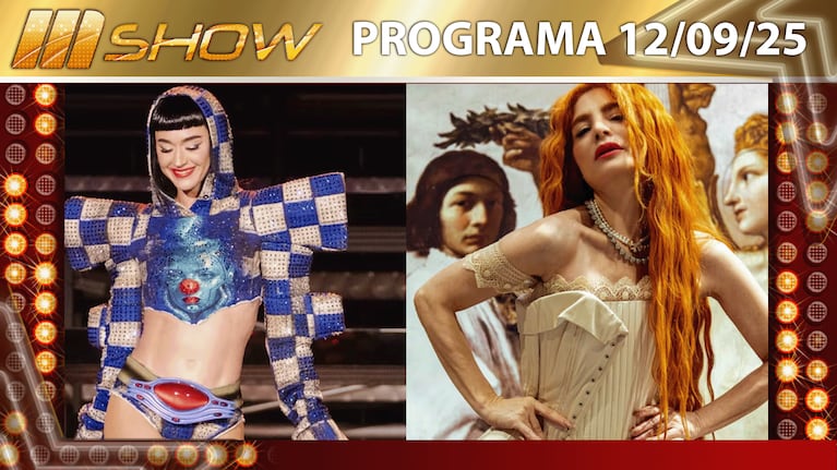 MSHOW - Programa del 12/09/25 KATY PERRY RECIBIÓ UN CORSET DE LA DISEÑADORA VERO DE LA CANAL