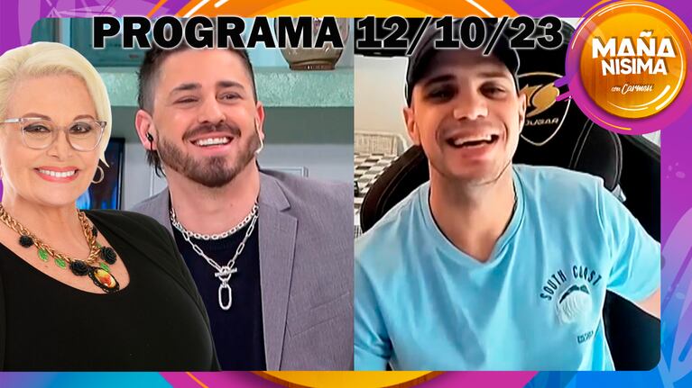 Mañanísima - Programa completo 12/10/23- CONEJO DE GRAN HERMANO HABLA DE SALUD MENTAL DE SU COMPAÑERO MAXI