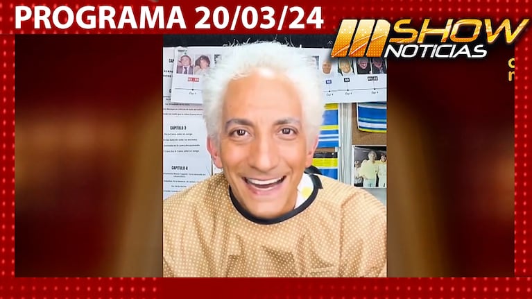 MSHOW - Programa del 20/03/24 - LA TRANSFORMACIÓN DE JUAN MINUJÍN PARA SER GUILLERMO COPPOLA