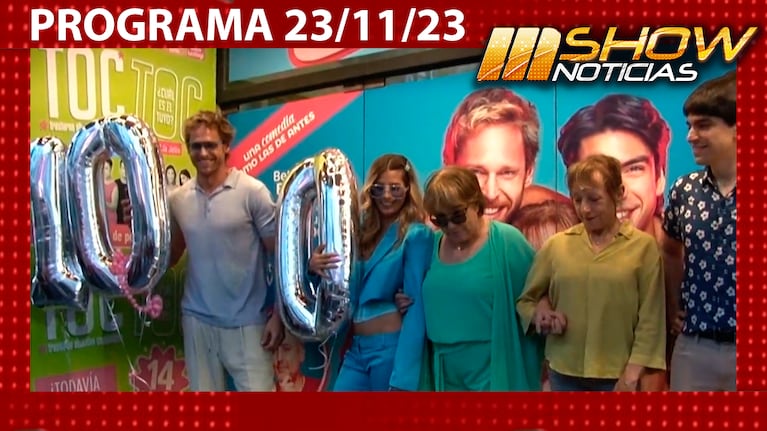 MSHOW - Programa del 23/11/23 - COQUELUCHE CUMPLIÓ 100 FUNCIONES EN CALLE CORRIENTES