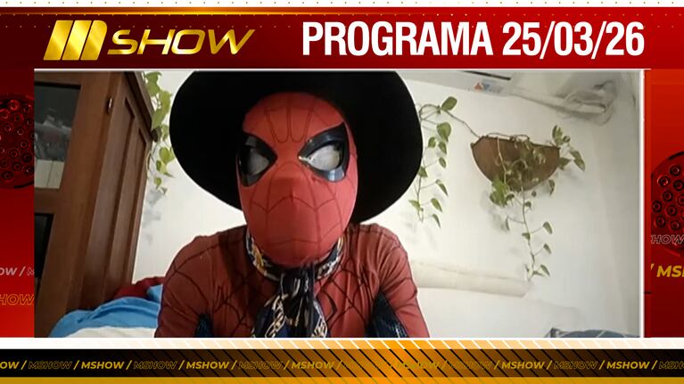 MSHOW - Programa del 25/03/26 EL GAUCHO ARAÑA CONTÓ CÓMO FUE RECIBIR UN MENSAJE DE TOM HOLLAND