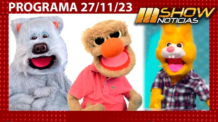 MSHOW - Programa del 27/11/23 - Murió José Telecher, el creador de Carozo, Narizota y Pepe Pompín