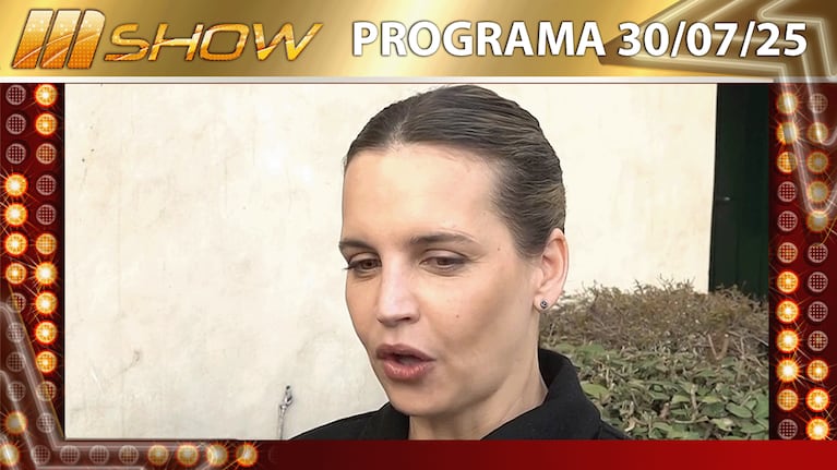 MSHOW - Programa del 30/07/25 SABRINA GARCIARENA GRABÓ CON DARÍO BARASSI