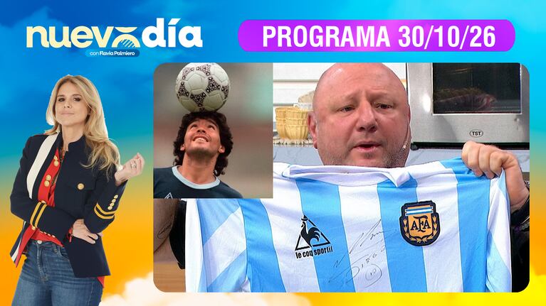 NUEVO DÍA - Programa del 30/10/26 CAMISETAS HISTÓRICAS Y ANÉCDOTAS: MARIANO ISRAELIT RECORDÓ A MARADONA
