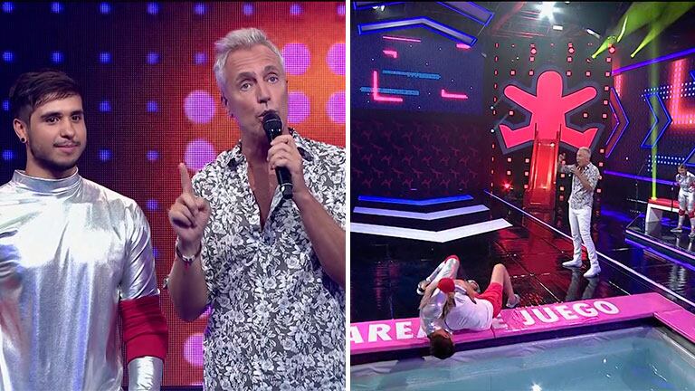 El bañero de Marley boxeó con un participante y terminaron en el agua