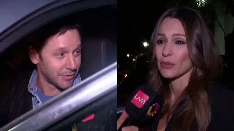 Pampita estaba dando una nota y apareció Benjamín Vicuña: las imágenes
