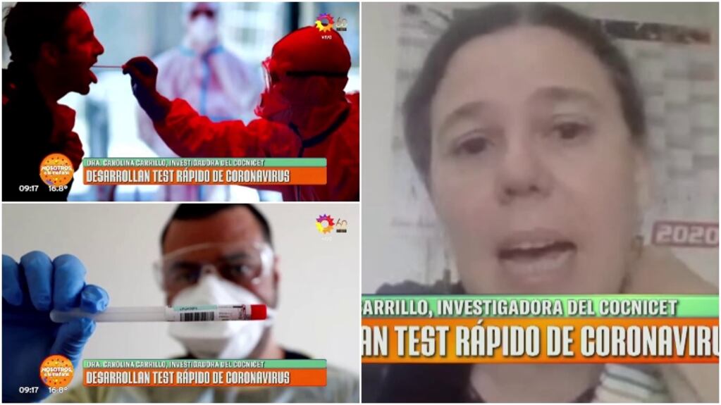 Carolina Carrillo, investigadora del Conicet, habló de la creación de un test que permite detectar el coronavirus: "En 1 hora sabemos si es positivo"