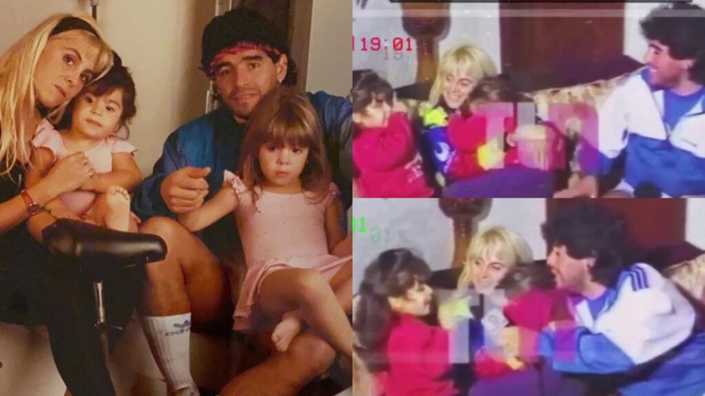 Gianinna Maradona y un especial recuerdo a su papá con un dulce video retro: "Esa risa y esa felicidad no las cambio por nada en el mundo"