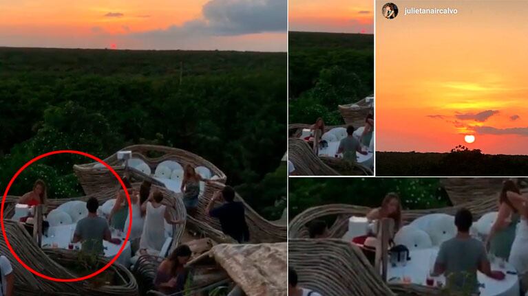Las paradisíacas vacaciones de Julieta Nair Calvo con su novio en Tulum