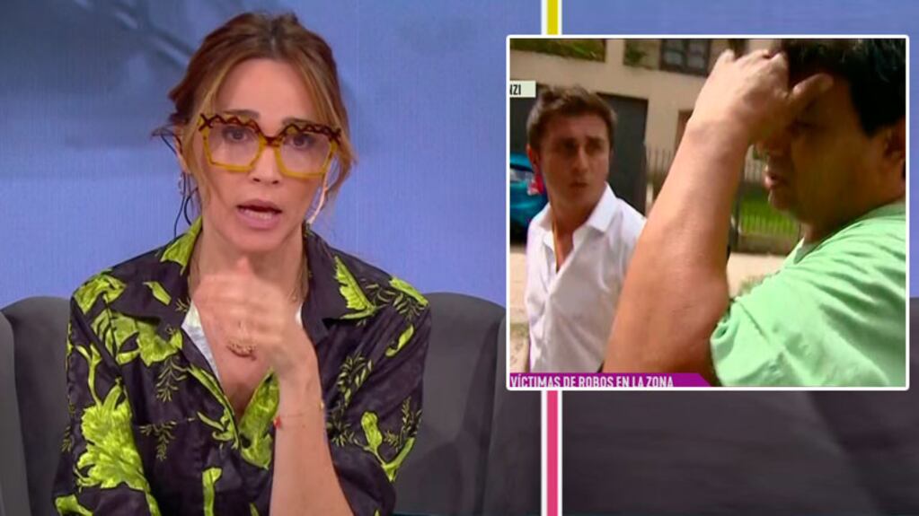 ¡Pasó en vivo! Vero Lozano estaba hablando de la inseguridad y a un hombre le robaron en pleno móvil