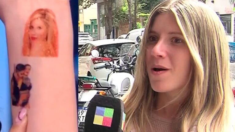 La reacción de Laurita Fernández por la fan que se había tatuado su foto con Fede Bal 