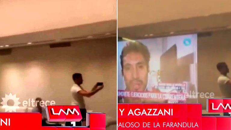 Martín Baclini sorprendió a Guido Kaczka con un increíble espejo con televisor