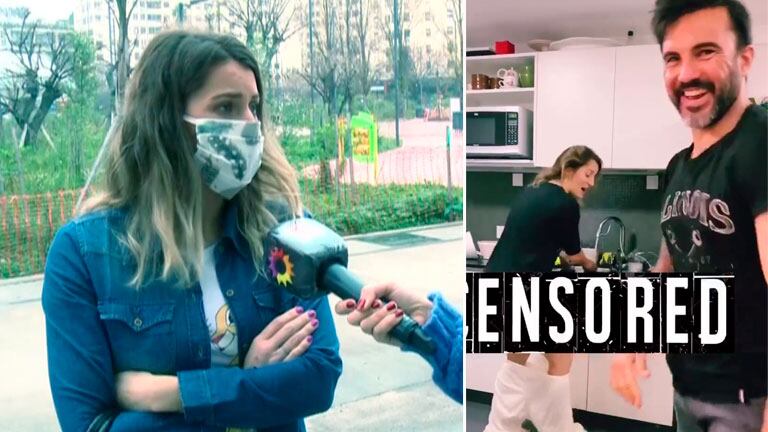 Mica VIciconte explicó quién grabó el video en el que Fabián Cubero le bajó los pantalones