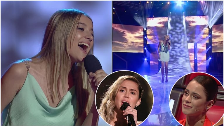 Isabel Aladro brilló cantando The Climb de Miley Cyrus en La Voz Argentina